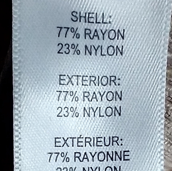 CALVIN KLEIN WOMEN'S MISSES SIZE LARGE BEIGE & WHITE STRIPES COLD SHOULDER TOP - Picture 10 of 12